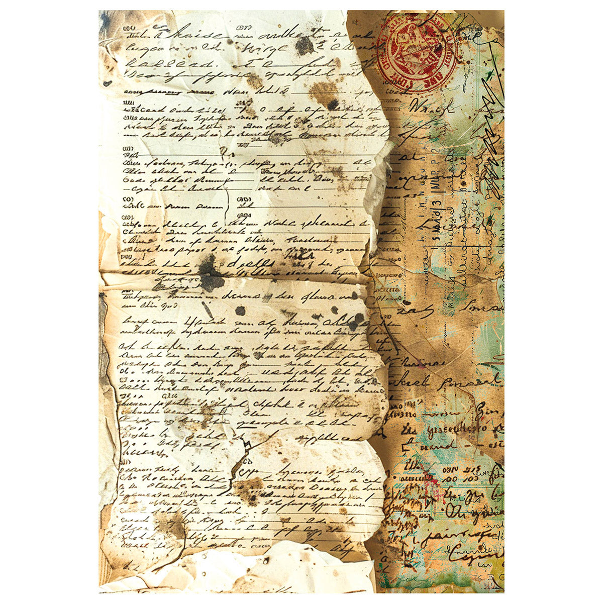 Mixed Media Rice Paper A4 Set 4/Pkg Journey Ahead