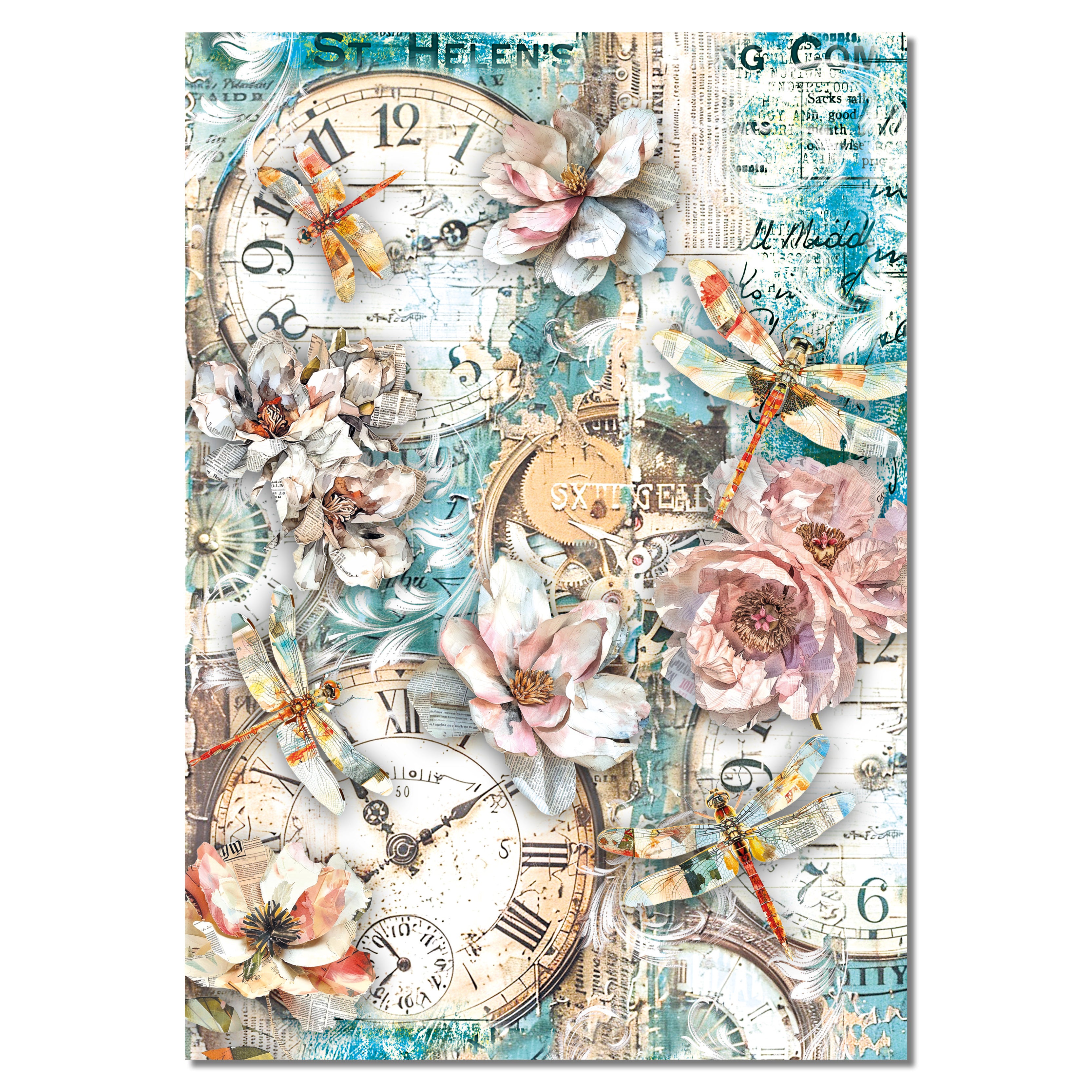 Rice Paper A4 MIXED 4/Pkg The Sound of Spring