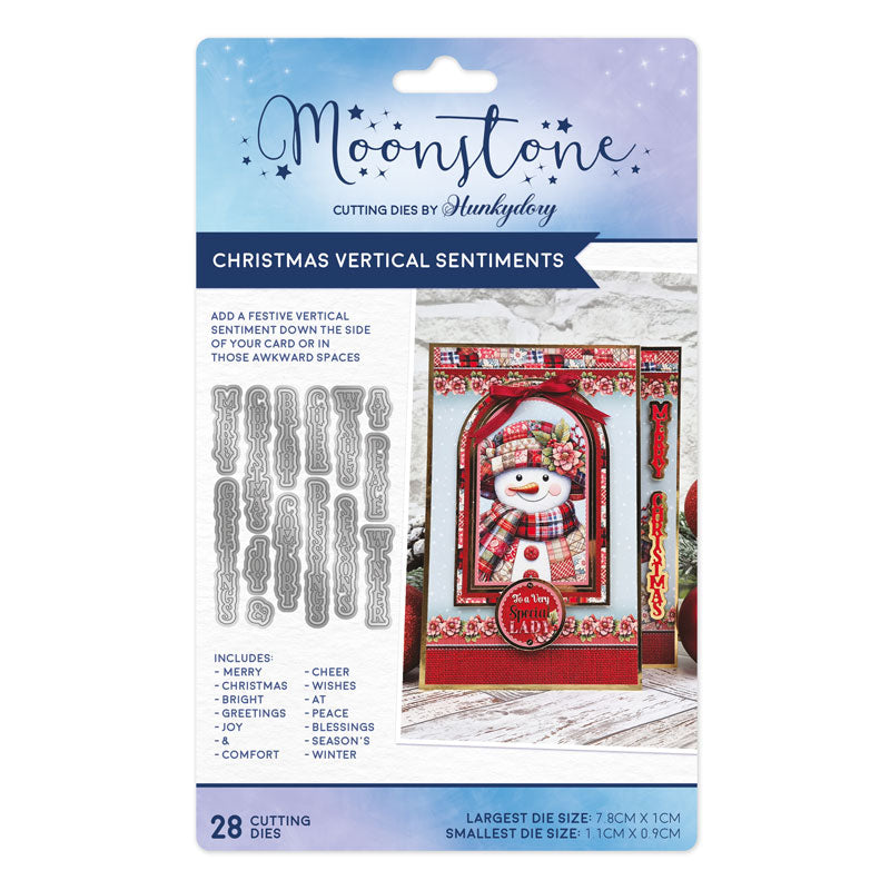 Moonstone Dies - Christmas Vertical Sentiments