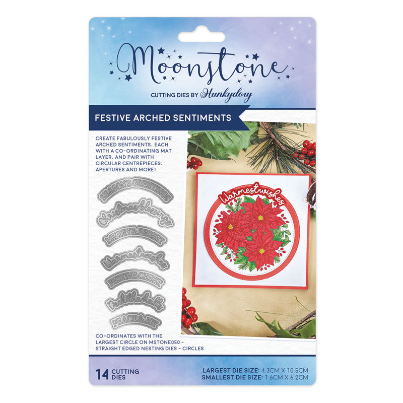 Moonstone Dies - Festive Essential Arched Sentiments