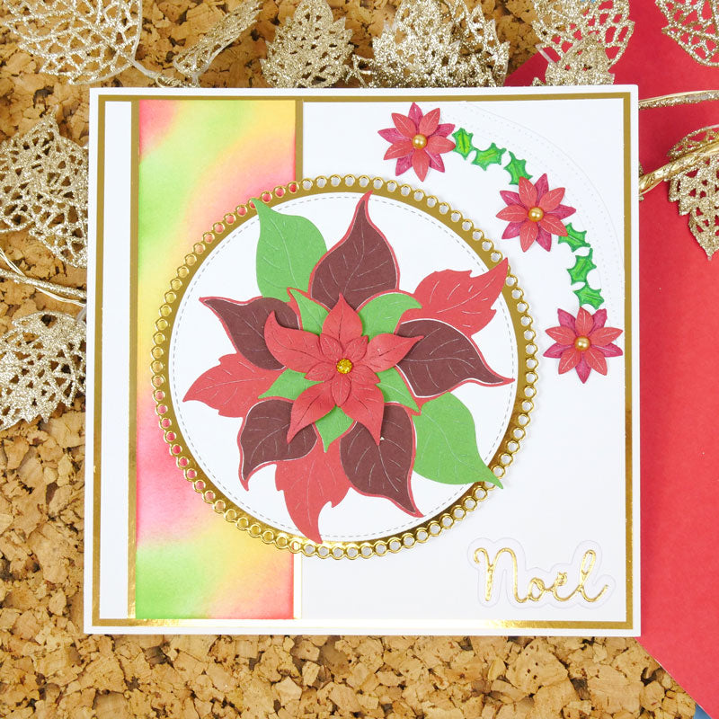 Moonstone Dies - Poinsettia & Foliage