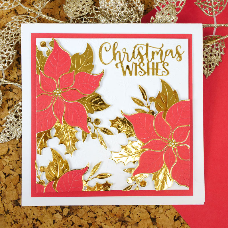 Moonstone Dies - Poinsettia & Foliage