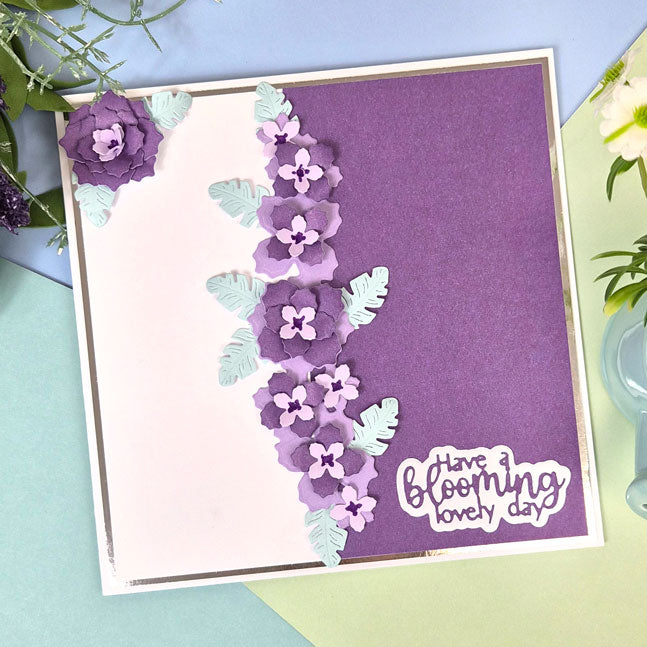 Moonstone Dies - Dimensional Flowers - Border Panel