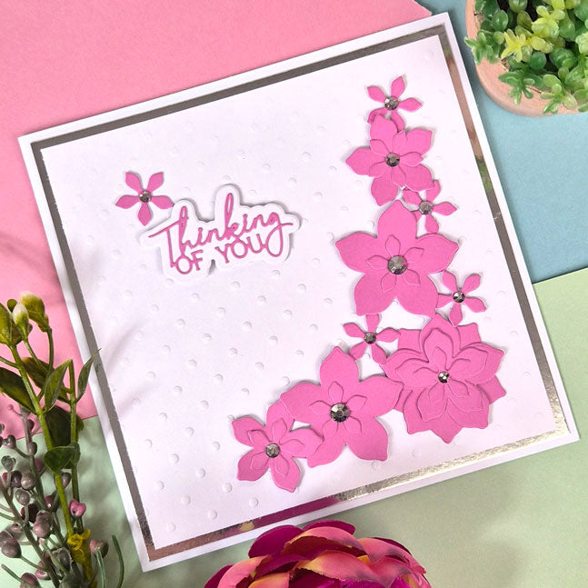 Moonstone Dies - Dimensional Flowers - Corner Panel