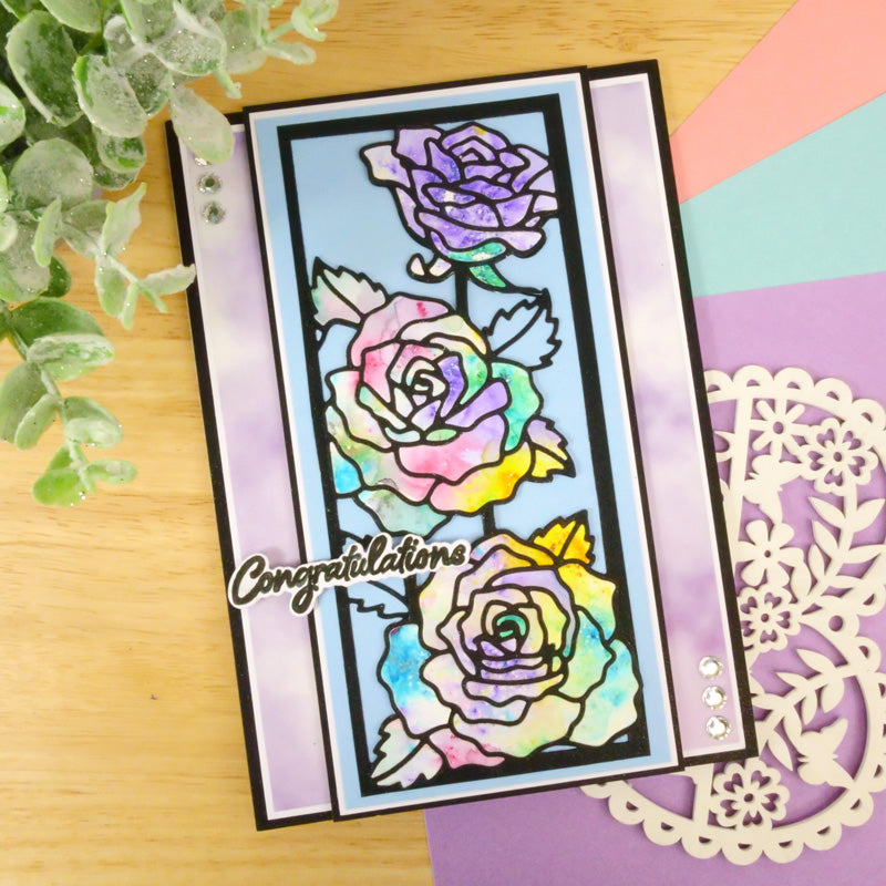 Moonstone Dies - DL Floral Panels - Roses