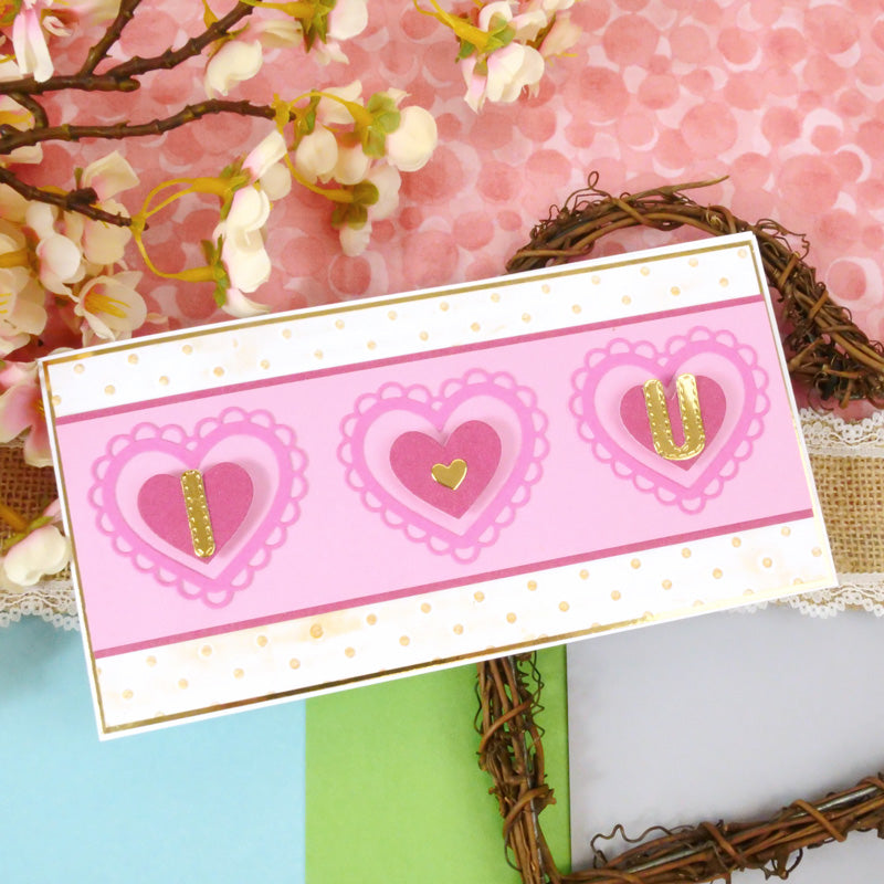 Moonstone Dies - Laced Edged Nesting Dies - Hearts