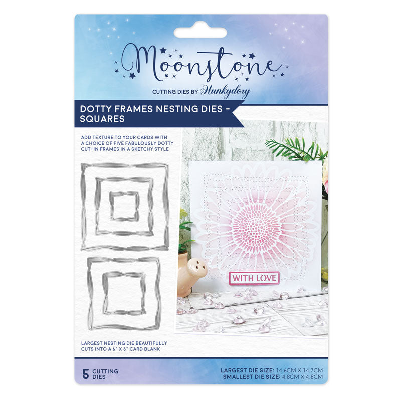 Moonstone Dies - Dotty Frames Nesting Dies - Squares