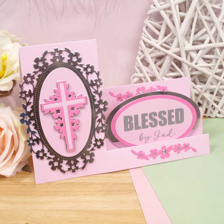 Moonstone Dies - Blossoming Oval Frame & Flourishes