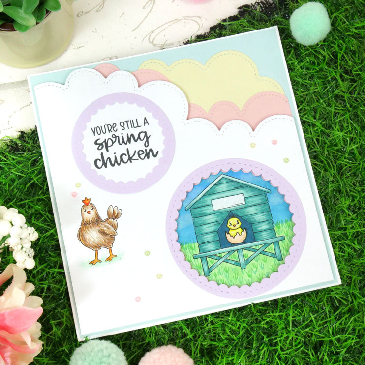 Moonstone Dies - Inverted Scalloped Nesting Dies - Circles