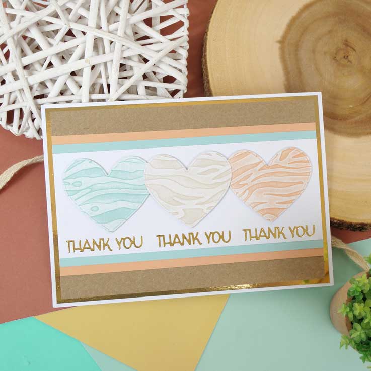 Moonstone Embossing Folders - Tiger Stripes