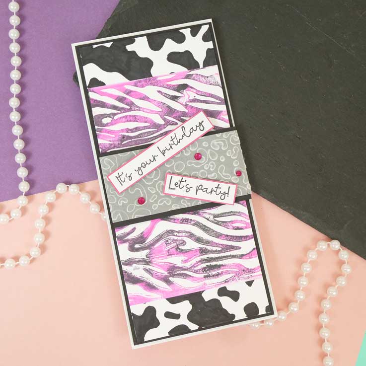 Moonstone Embossing Folders - Tiger Stripes