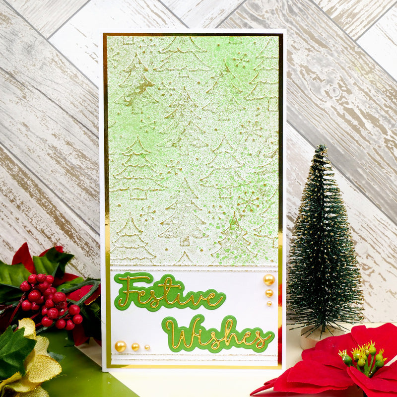 Moonstone Embossing Folders - Christmas Trees