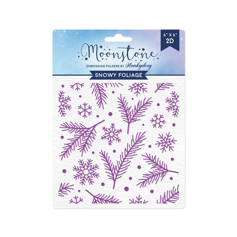 Moonstone Embossing Folders - Snowy Foliage
