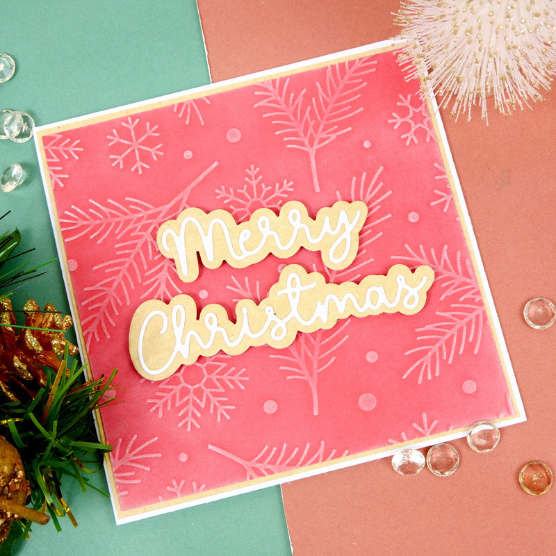 Moonstone Embossing Folders - Snowy Foliage