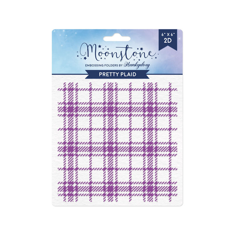 Moonstone Embossing Folders - Pretty Plaid
