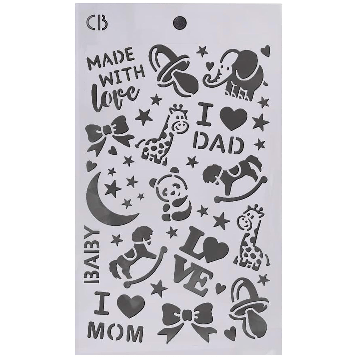 Toy Shop Stencil Mix 5"X8"– Triple Layer Set (3 Unique Designs)