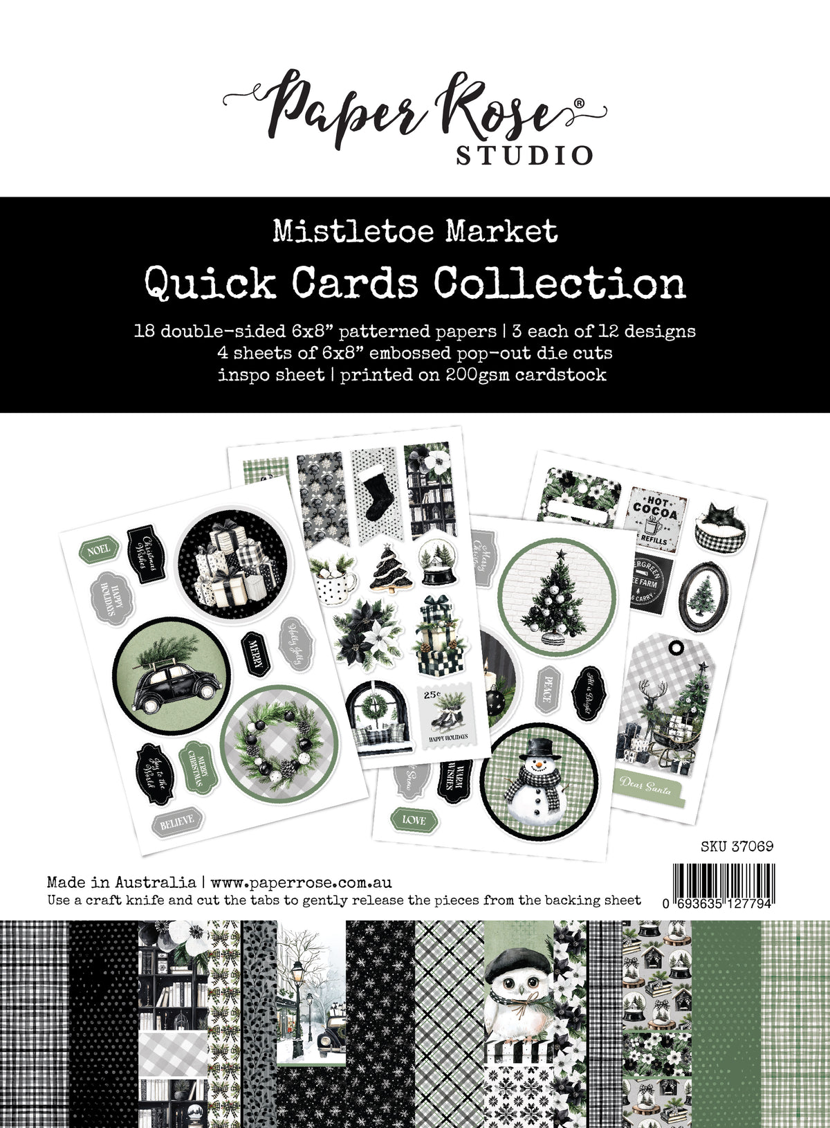 Mistletoe Market 6x8" Quick Cards Kit 37069