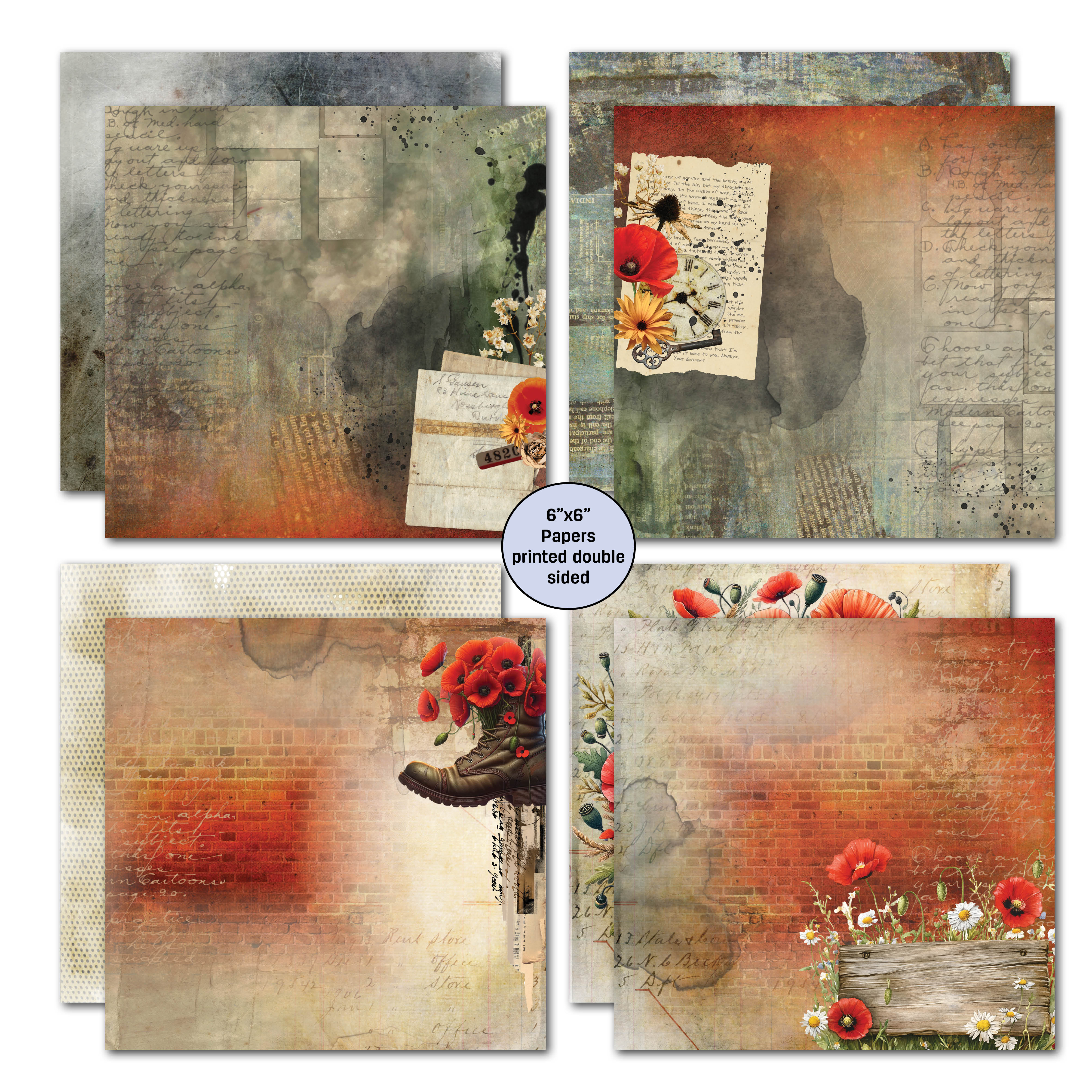 3Quarter Designs Never Forgotten 6x6 Paper Pack