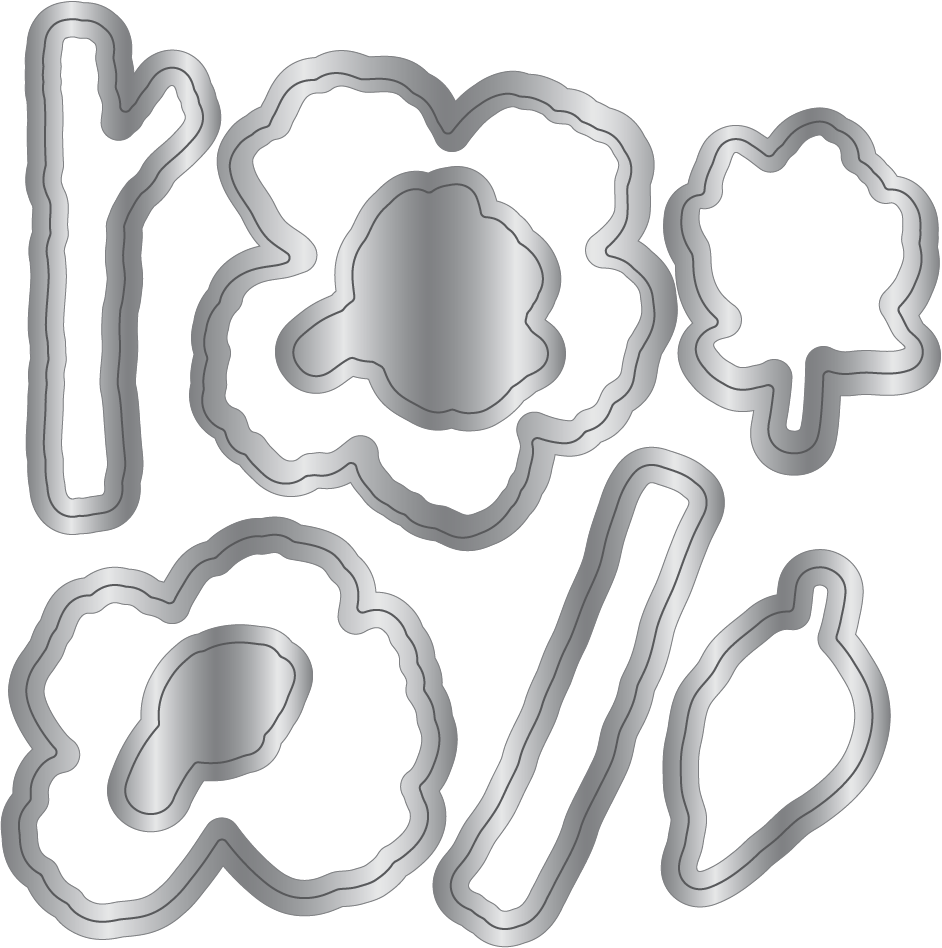 Natures Garden Lunar Blooms Stamp & Die - Floral Harmony