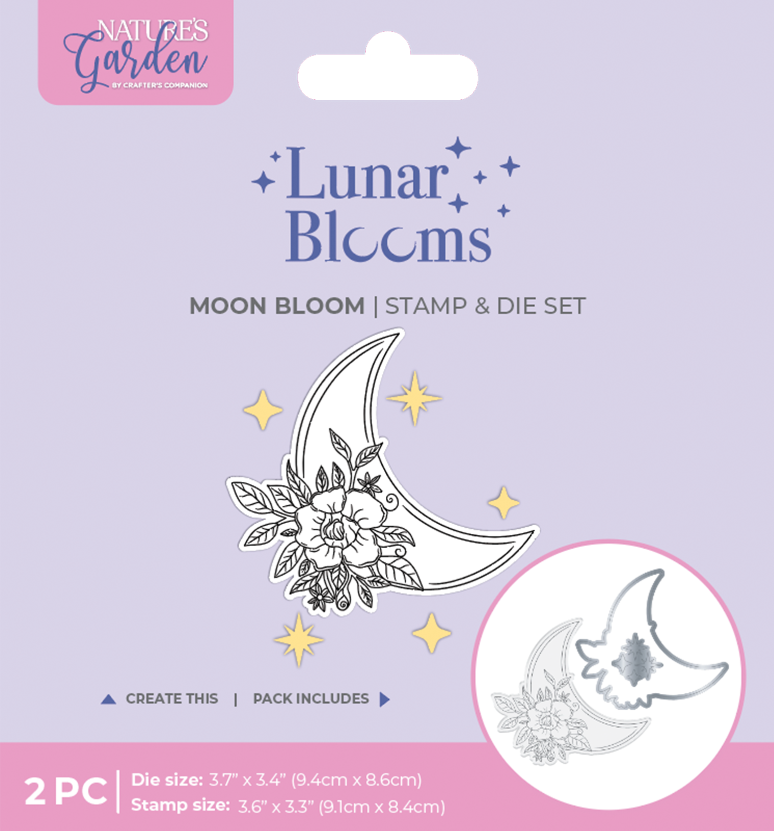 Natures Garden Lunar Blooms Stamp & Die - Moon Bloom