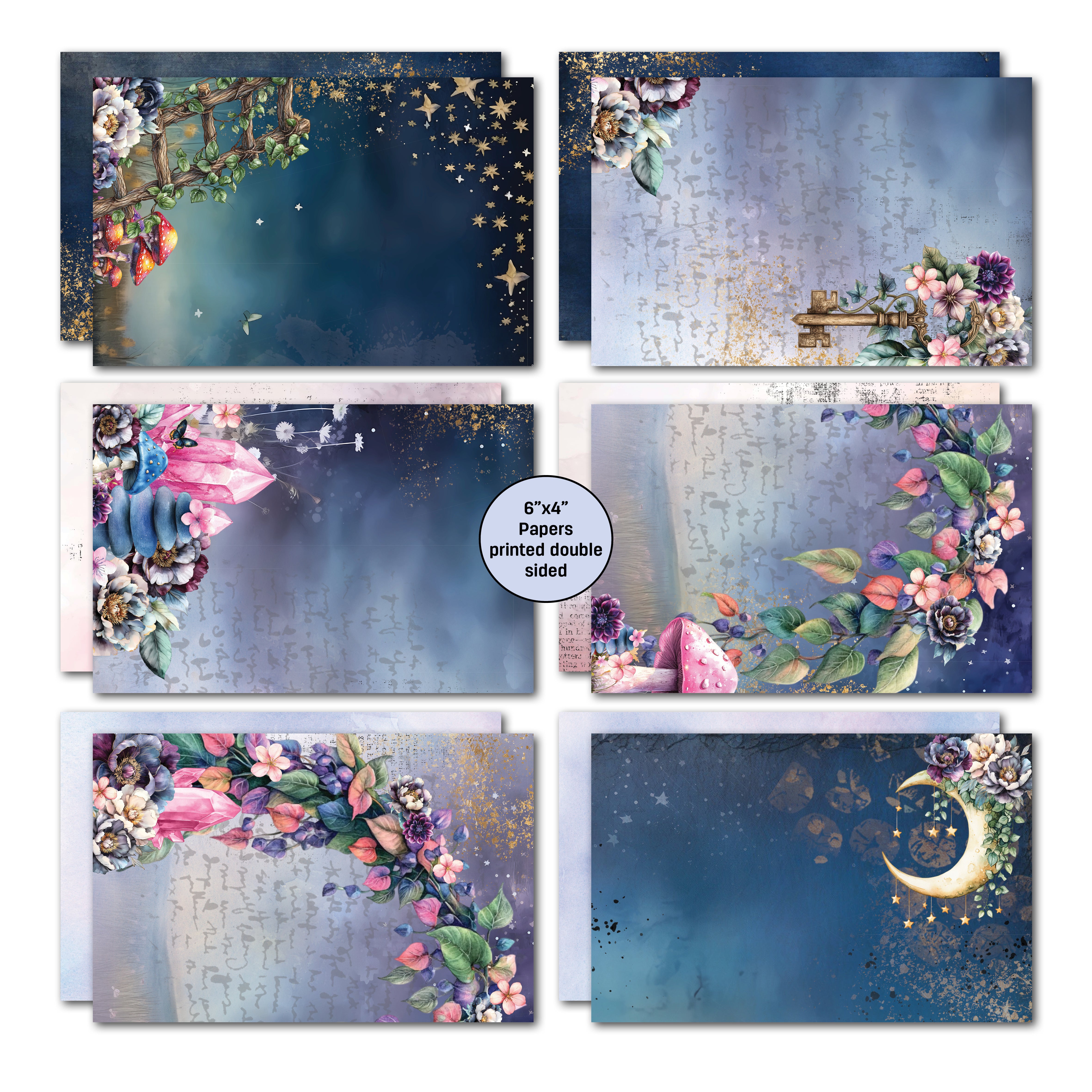 3Quarter Designs Night Garden 6x4 Card Pack