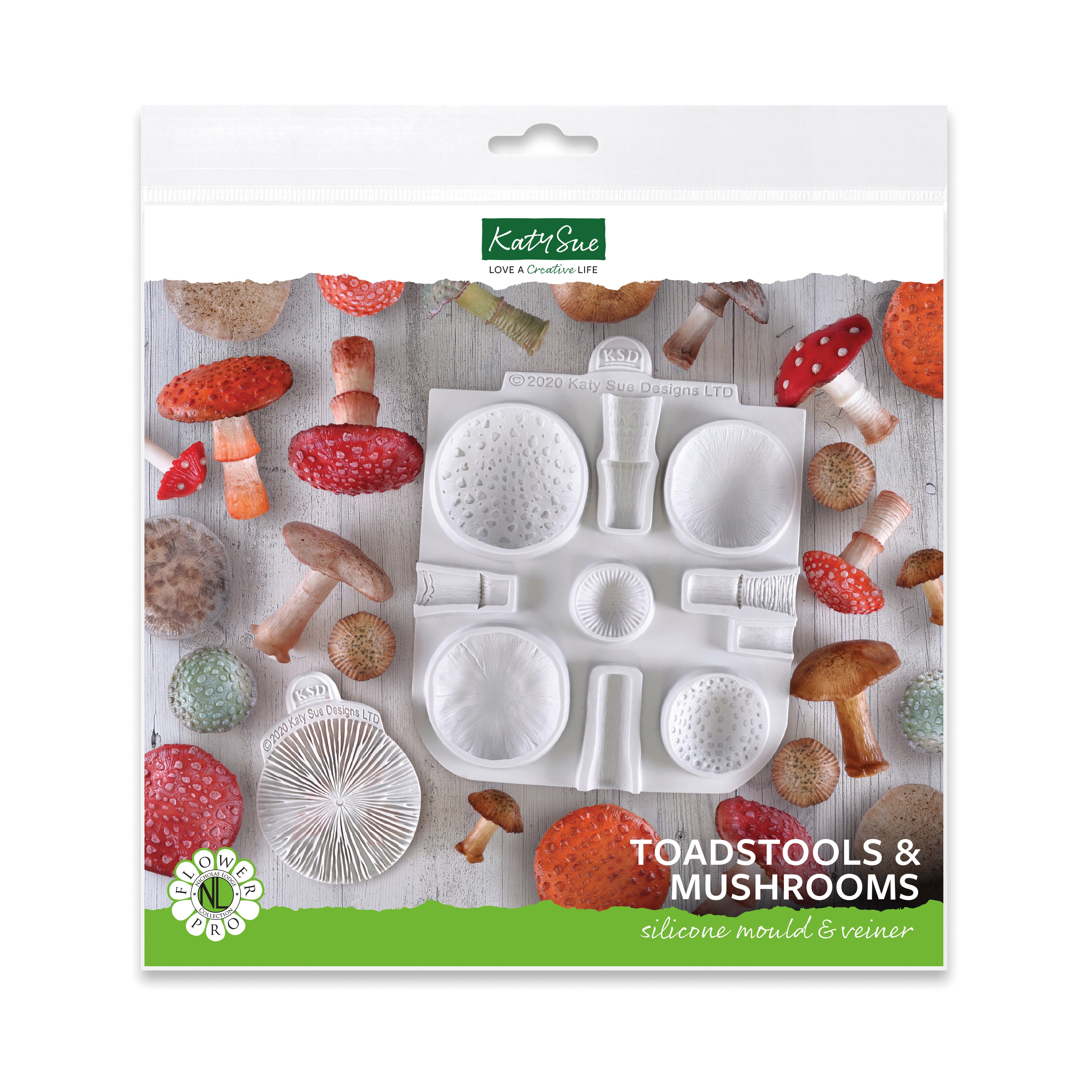 Flower Pro Toadstools and Mushrooms Mould and Veiner