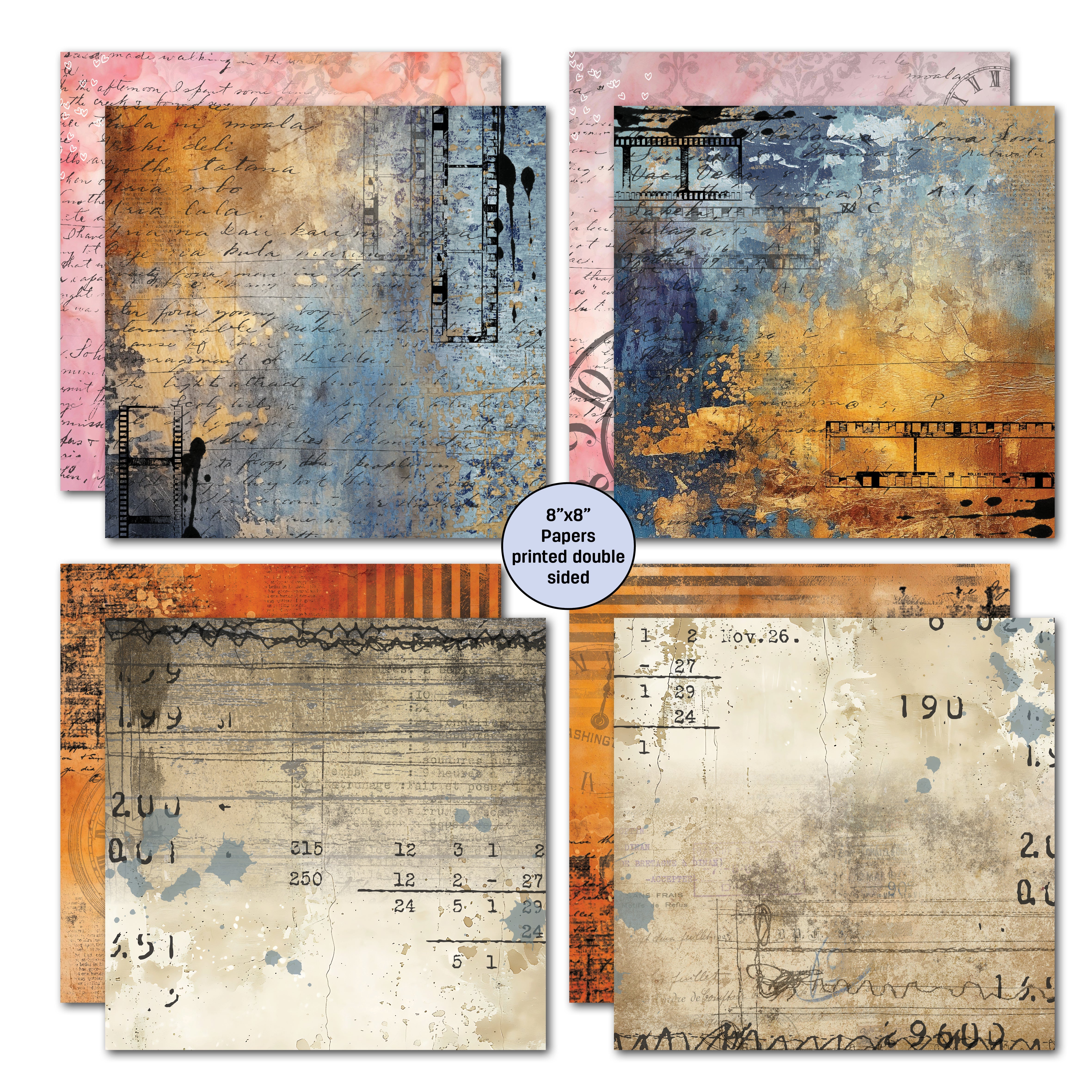 3Quarter Designs Oh Texture 8x8 Paper Pack