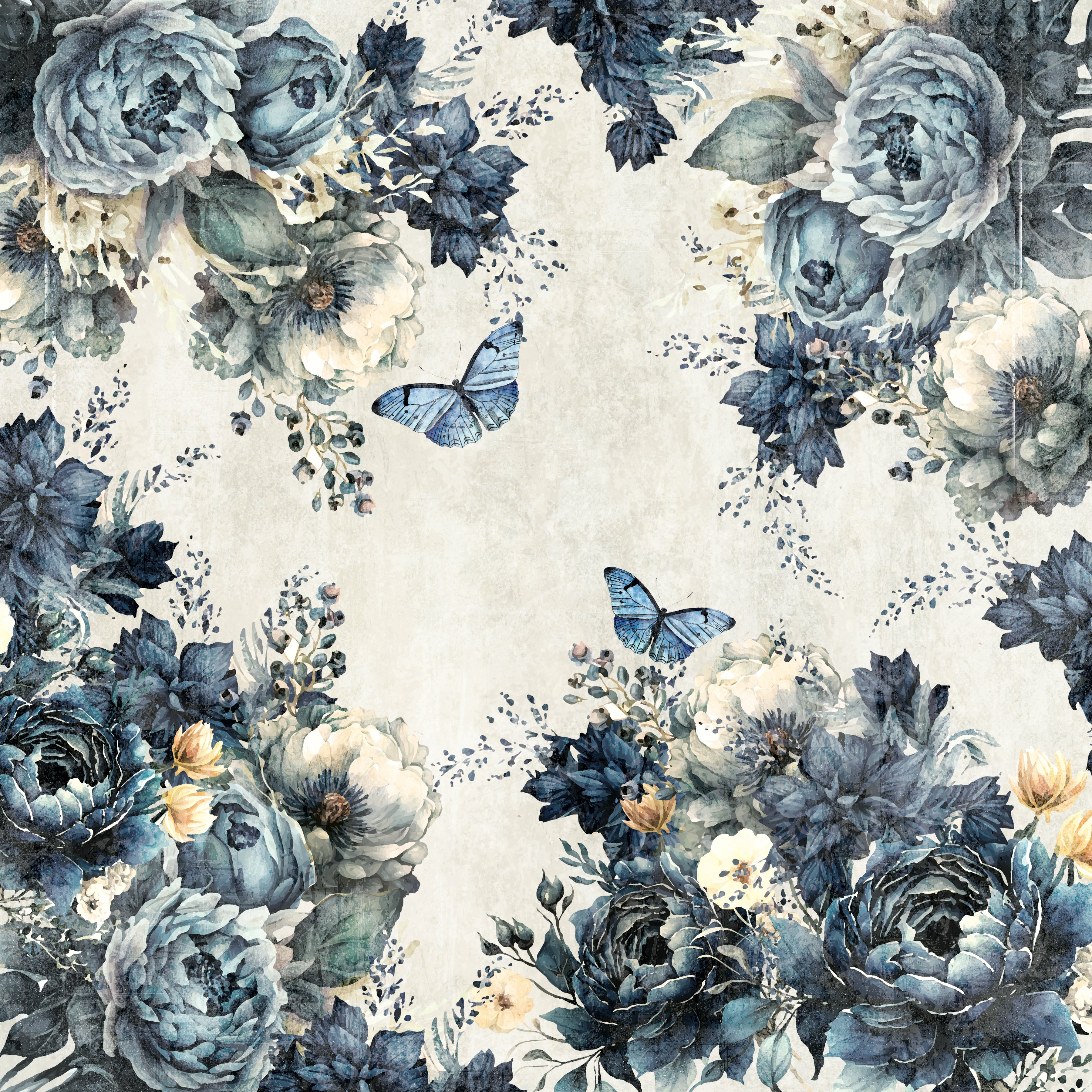 Nature's Garden - Midnight Floral - 6”x6” Paper Pad