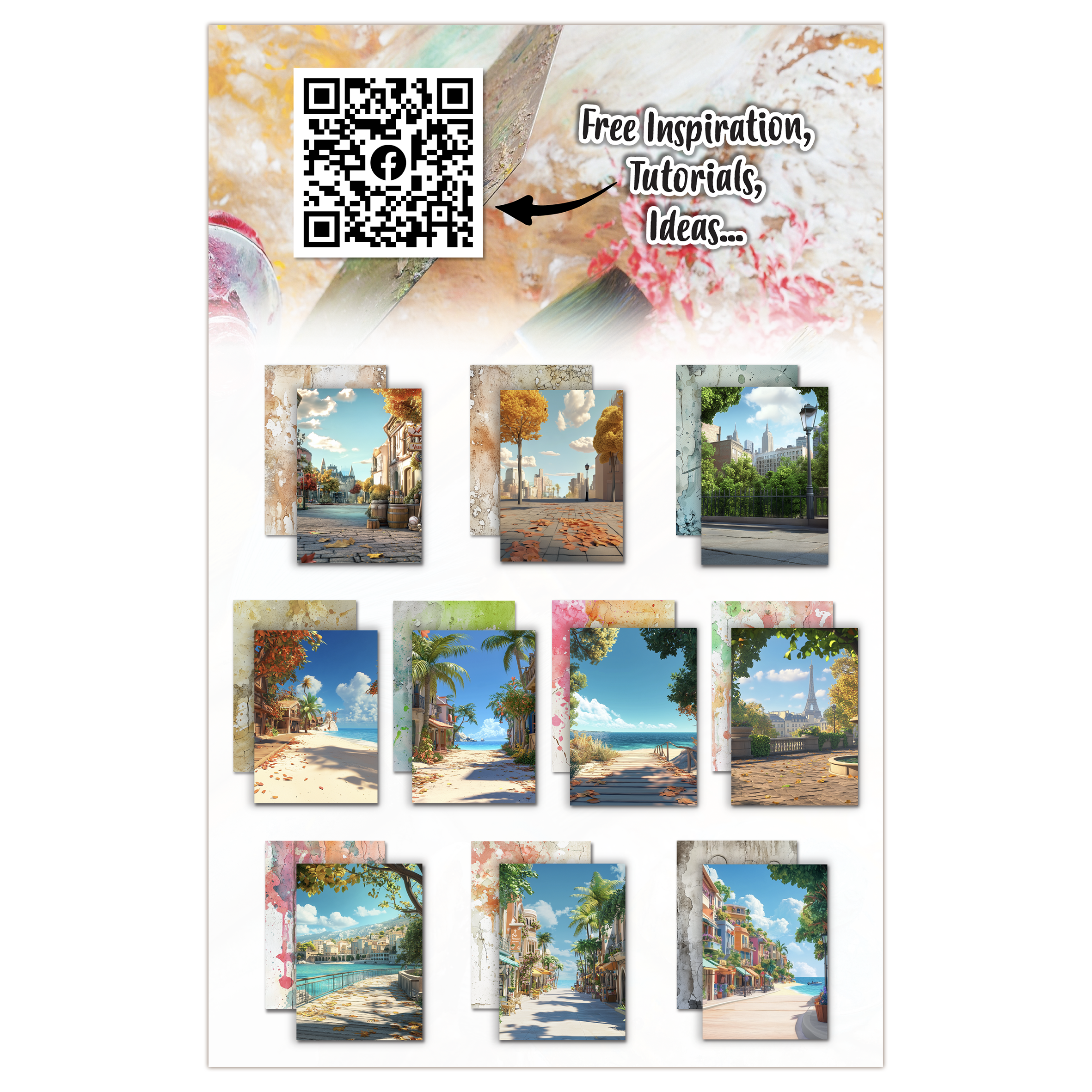 AALL and Create - A5 Design Paper - Sunset Splashes