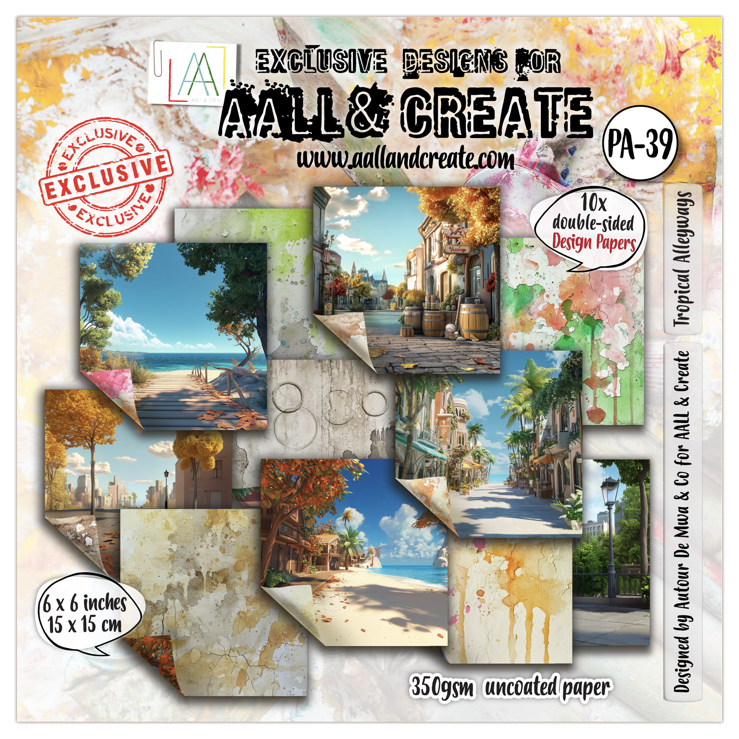 AALL and Create - 6x6 Design Paper - Tropical Alleyways