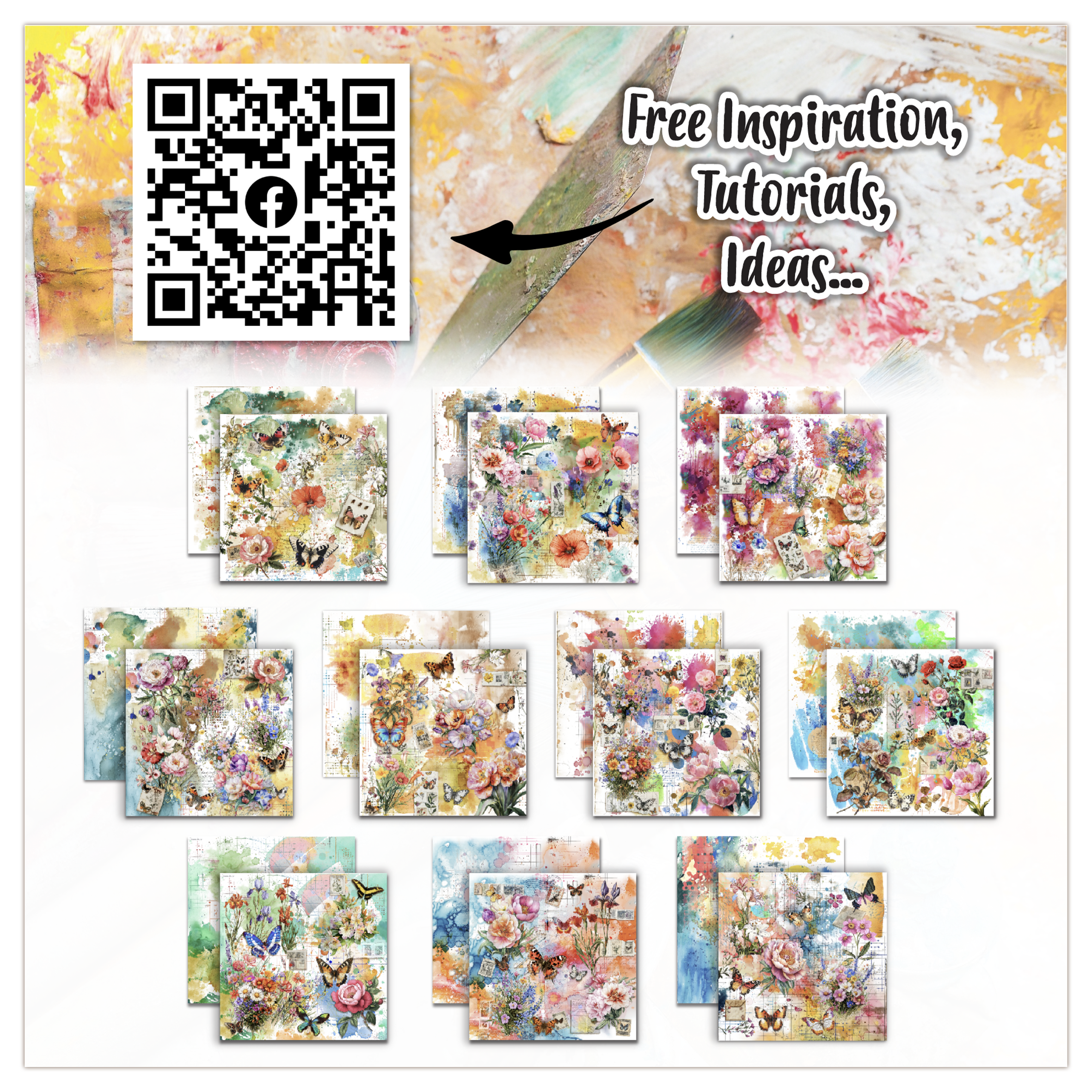 AALL and Create - 12x12 Design Paper - Canvas Play