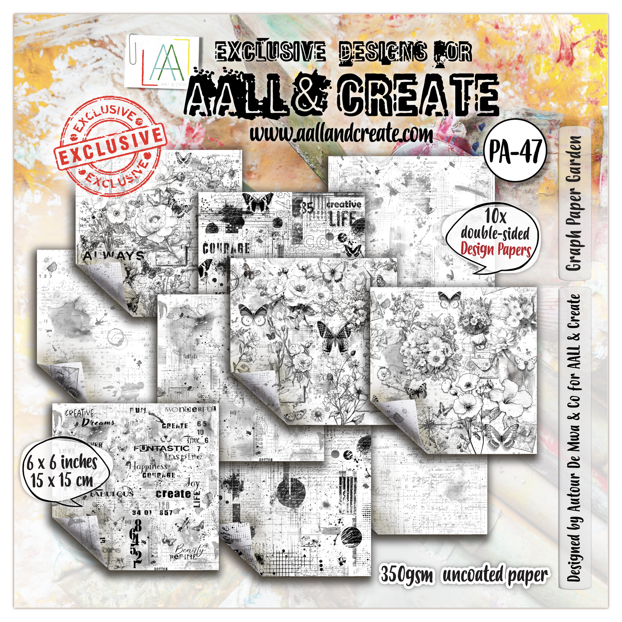 AALL and Create - 6x6 Design Paper - Graph Paper Garden