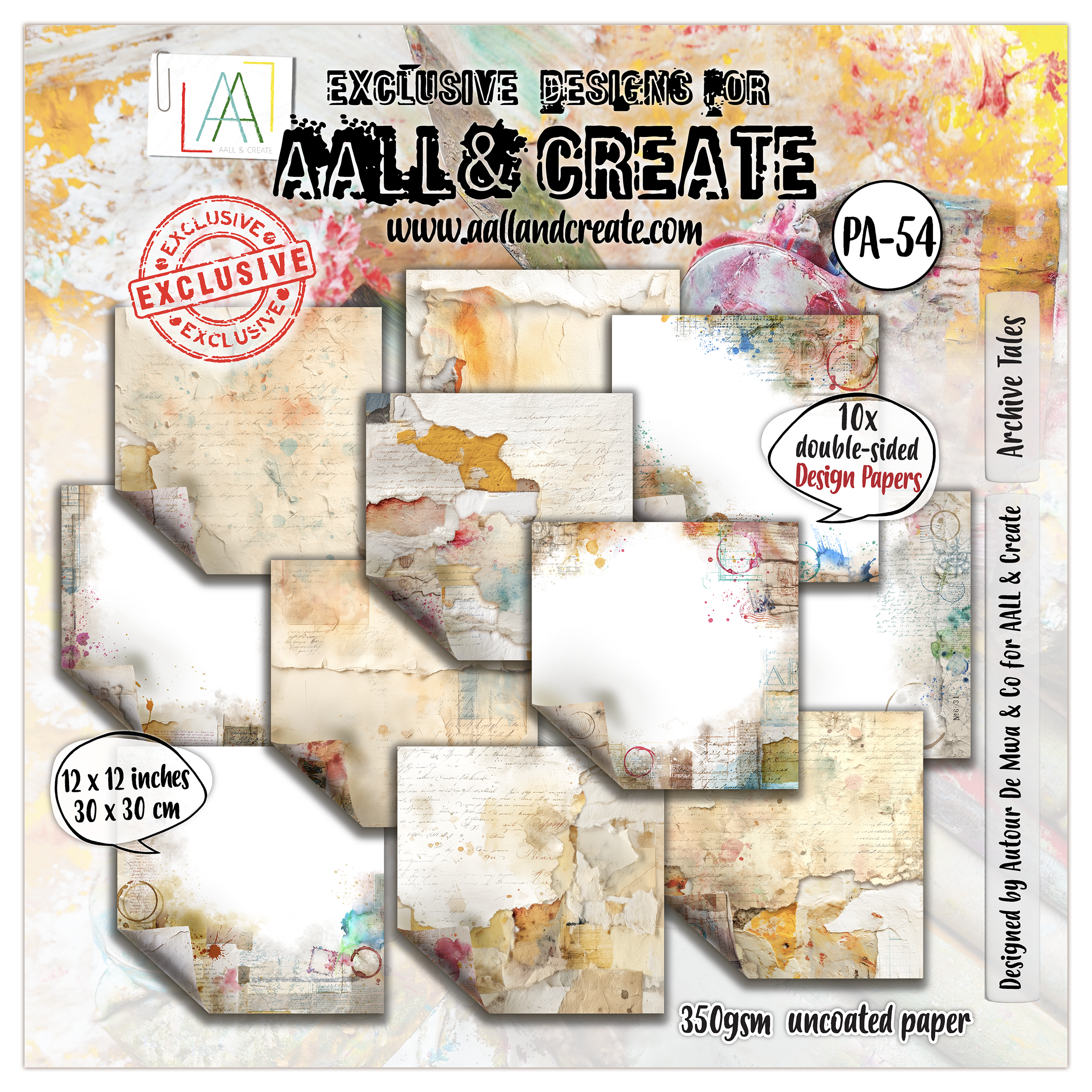 AALL and Create - 12x12 Design Paper - Archive Tales