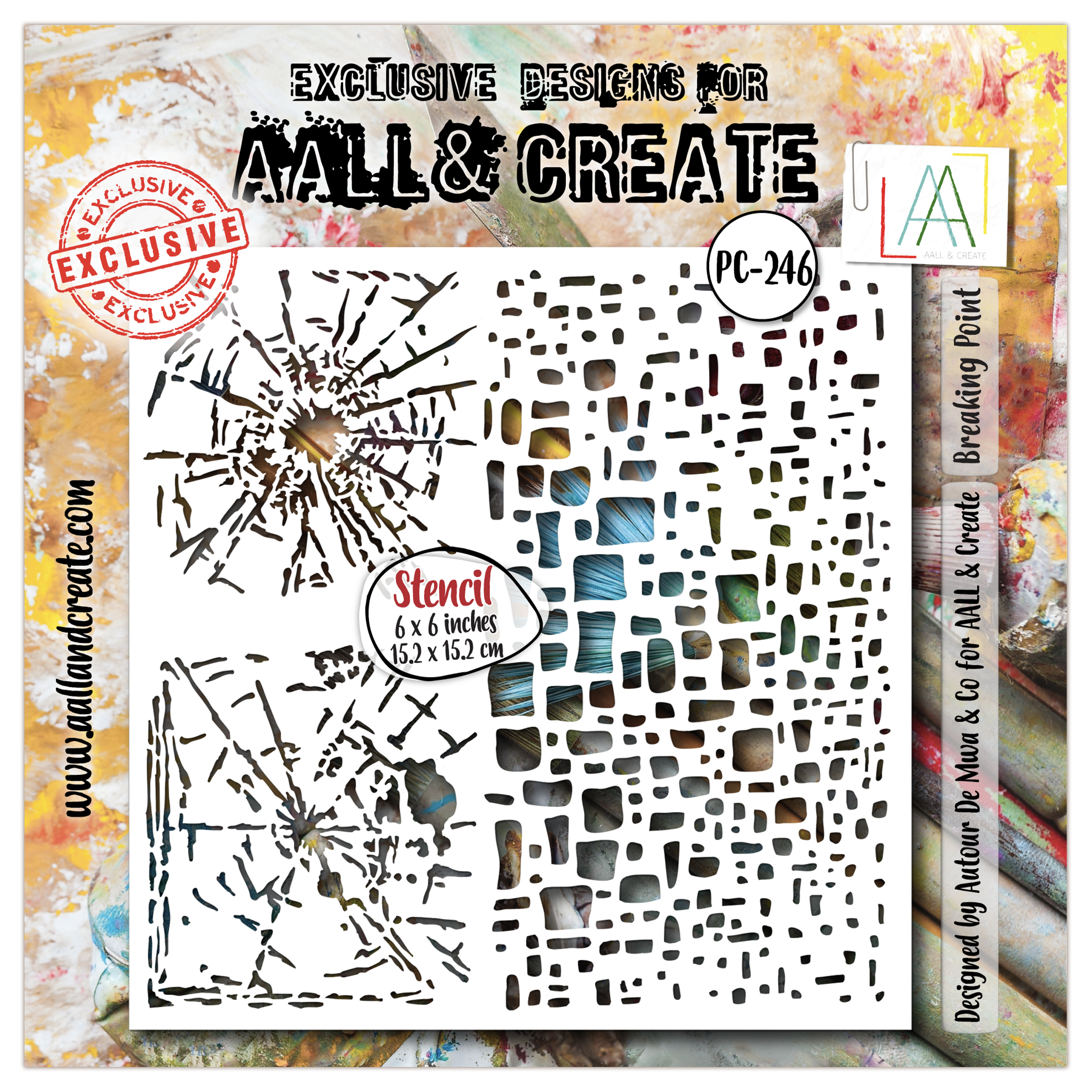 AALL and Create - 6"x6" Stencil - Breaking Point
