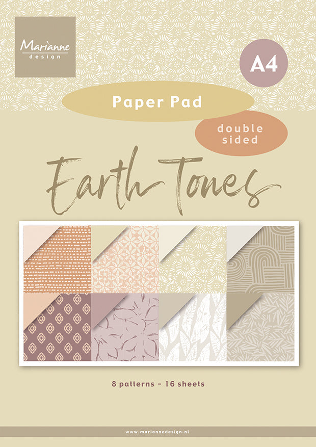 Marianne Design A4 Paper Pad - Earth Tones