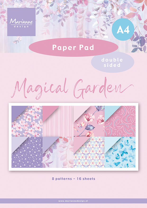 Marianne Design A4 Paper Pad - Magical Garden