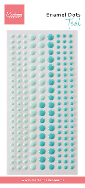 Marianne Design Enamel Dots - Duotone Teal