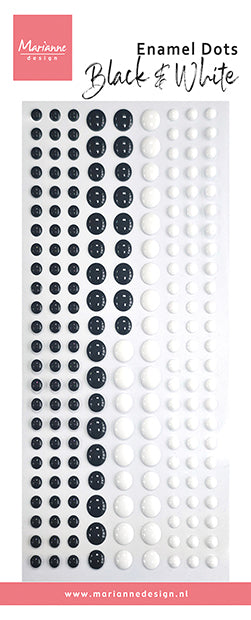 Marianne Design Enamel Dots - Black & White