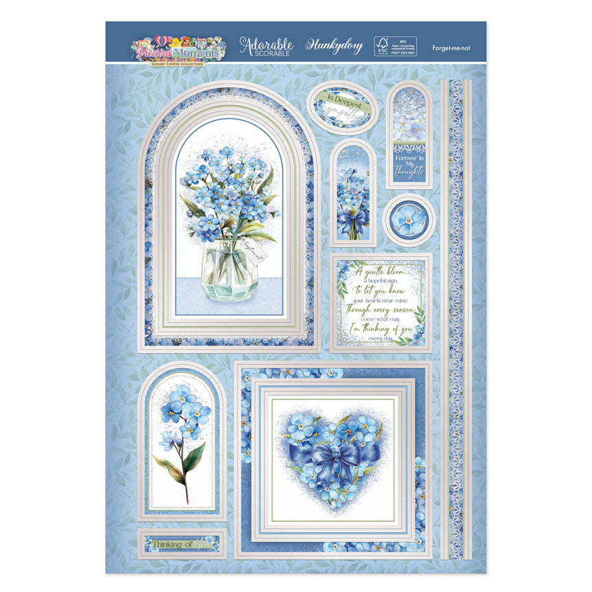 Forget-me-not Luxury Topper Set
