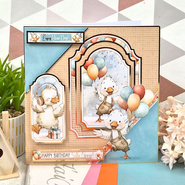 Happy Birthday Silly Goose! Luxury Topper Set