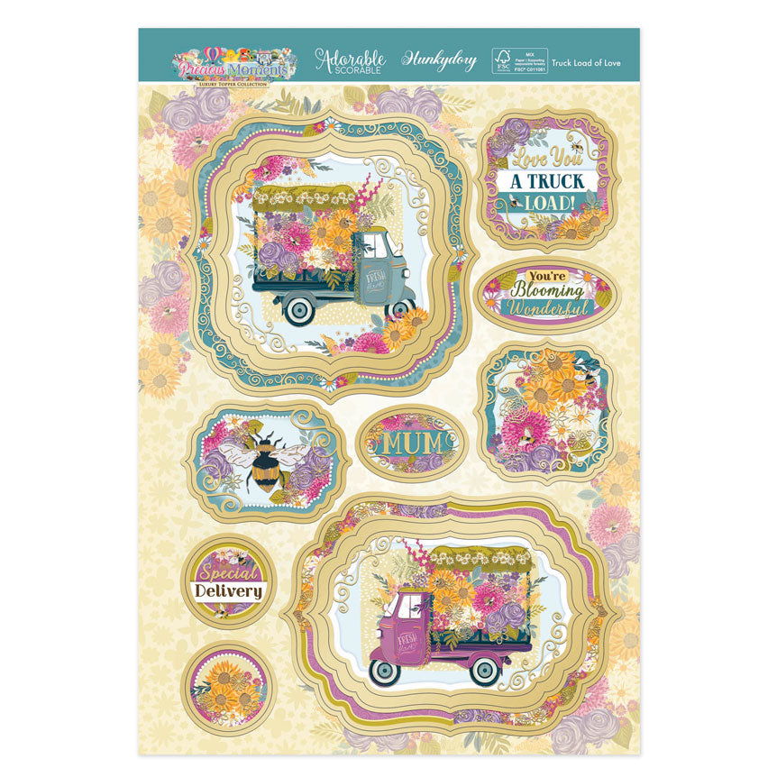 Truck Load of Love Luxury Topper Set