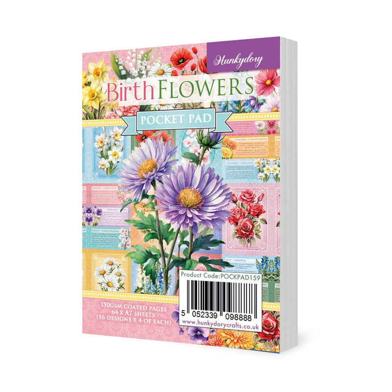 Birth Flowers Pocket Pad