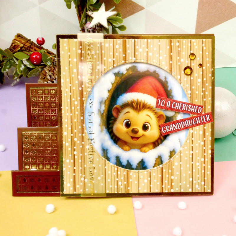 Festive Splendid Sentiments for Square Pocket Pad