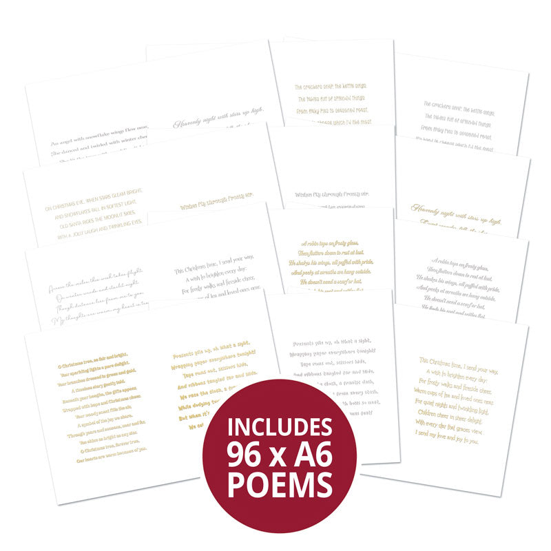Perfect Poetry Foiled Paper Pad - Season's Greetings