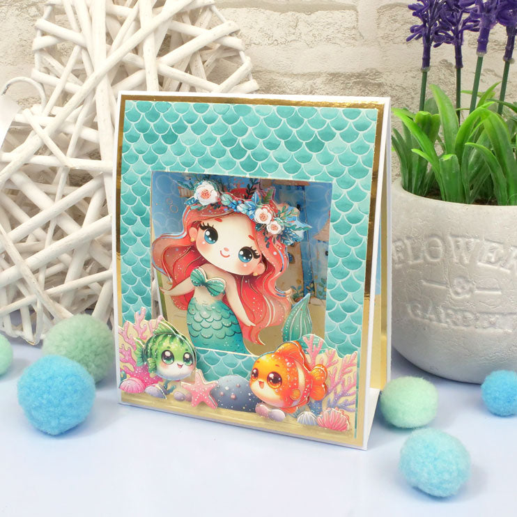 Pop-Up Stepper Card - Mermaid Kingdom