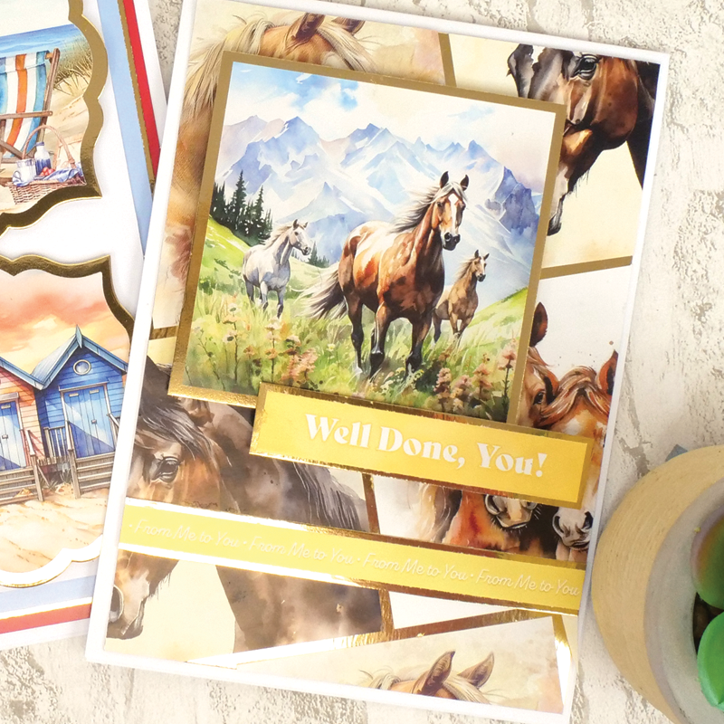 Watercolour Horses Pocket Pad