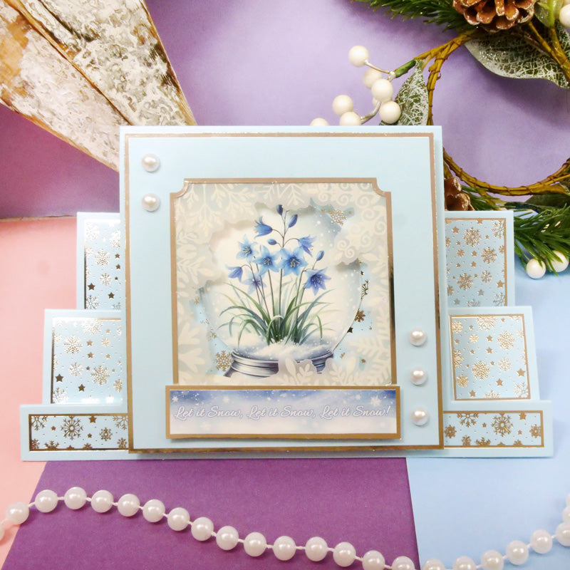 Festive Square Pocket Pad Apertures - Stunning Silver