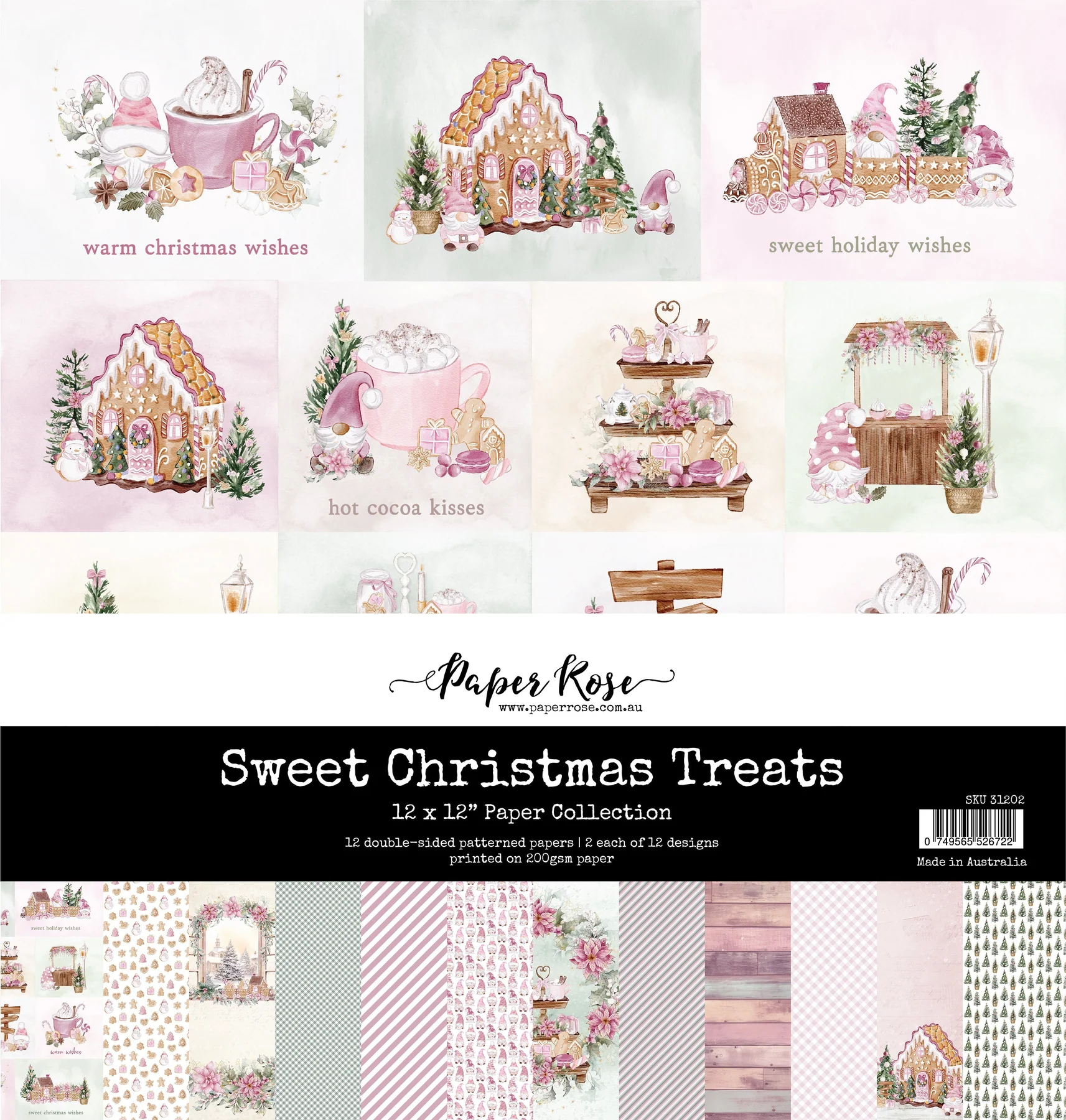 Sweet Christmas Treats 12x12 Paper Collection 31202