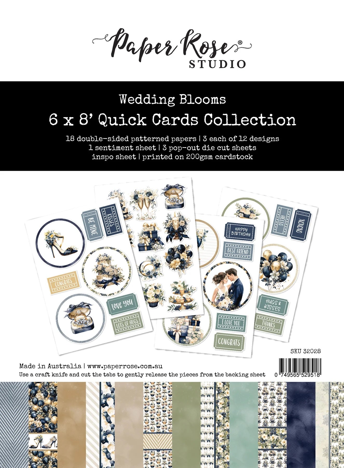 Wedding Blooms 1.0 6x8" Quick Cards Collection 32028