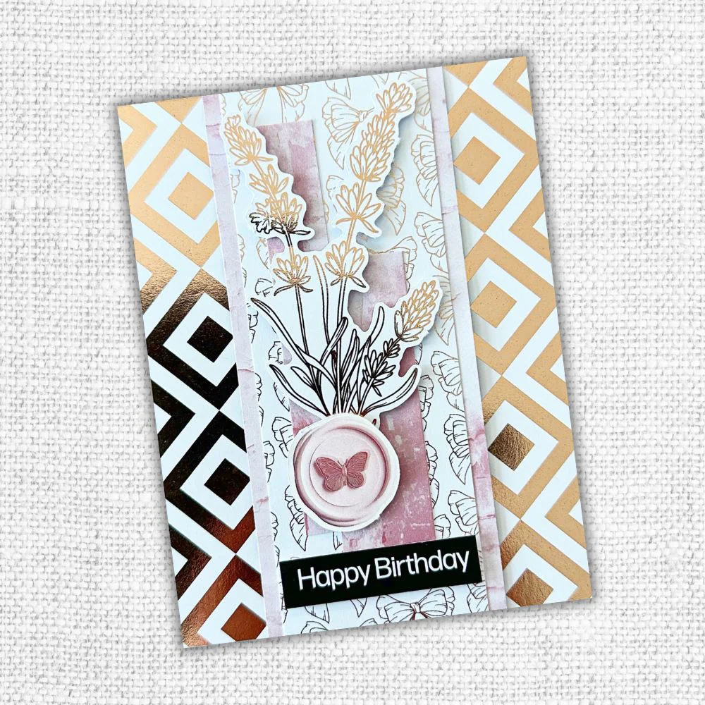 Lavender & Roses - Rose Gold Foil 6x6 Paper Collection 32217